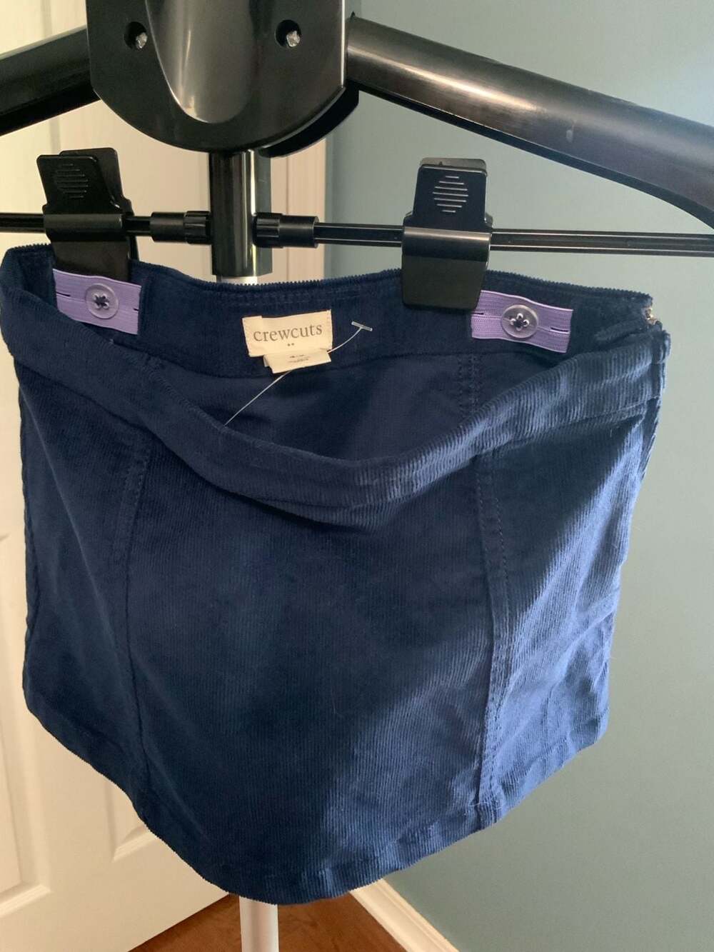 Crewcuts Navy Corduroy Skirt Girls Size 4-5